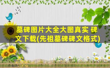 墓碑图片大全大图真实 碑文下载(先祖墓碑碑文格式)